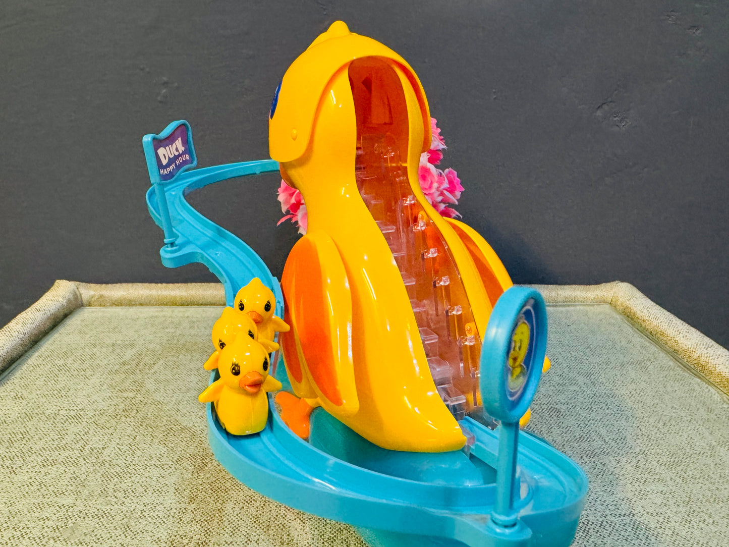 Duck Climbing & Sliding Electric Track Toy – Fun Playset with 3 Ducks