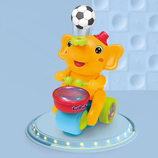 Musical Elephant Toy β Light-Up Drumming & 2 Blowing Ball Electric Toy for Kids