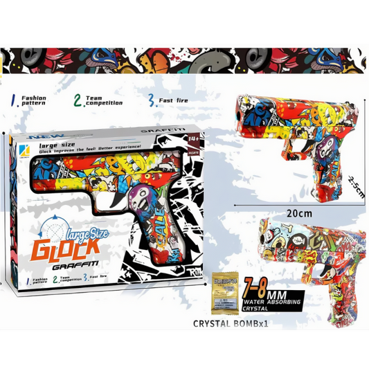Gel Ball Blaster β Large Size Glock Graffiti Gun with Fast Fire Action