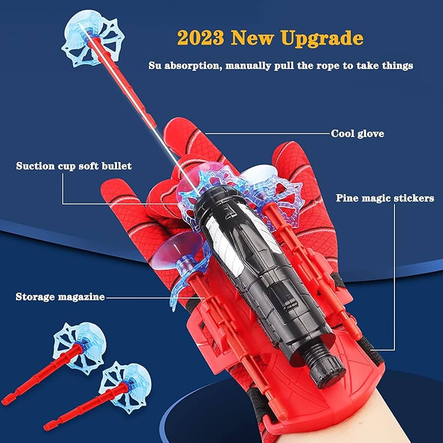 Spider Web Shooter Set – Hero Wrist Launcher Toy for Kids