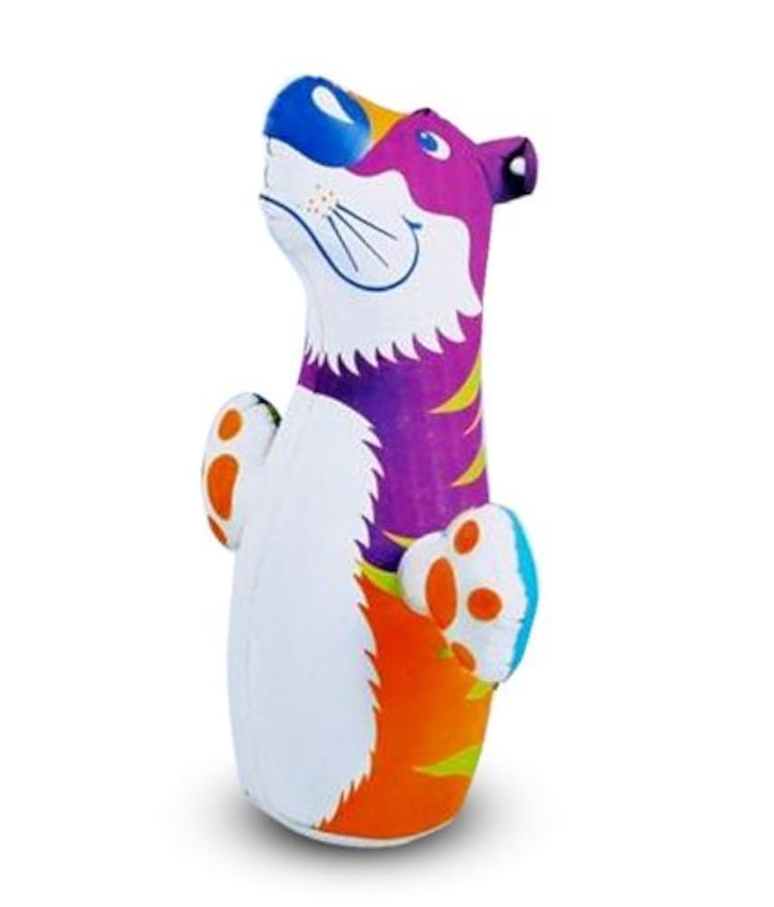 Intex 3D Inflatable Pink Tiger Hit Me Toy – Bouncy Fun for Kids