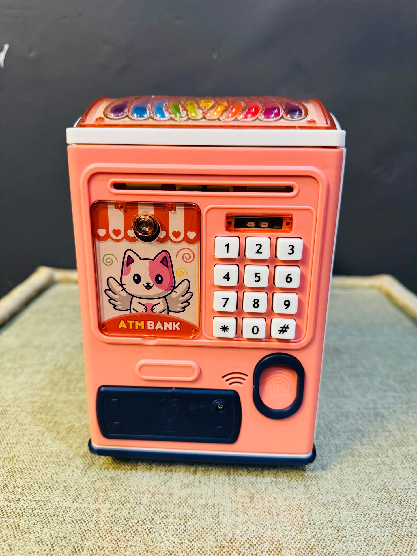 Kids Electronic Safe Bank – Password Protected Money Box with Fingerprint Sensor