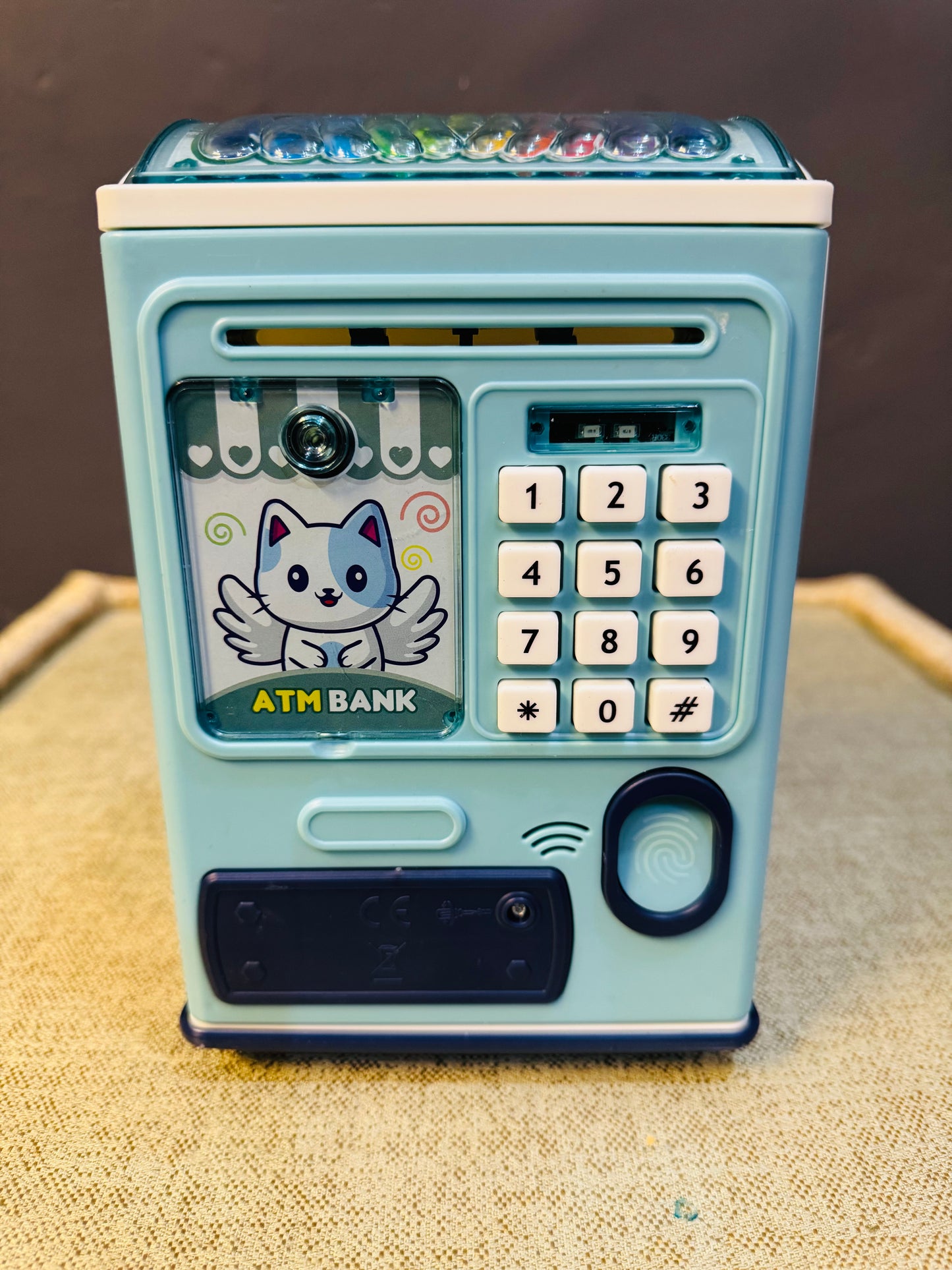 Kids Electronic Safe Bank – Password Protected Money Box with Fingerprint Sensor