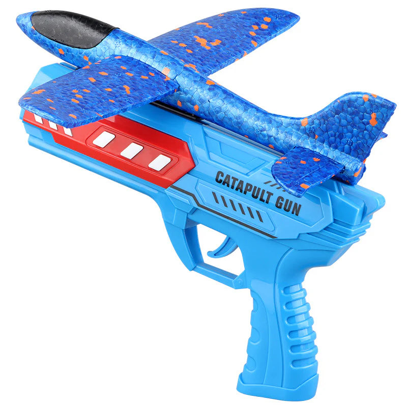 Catapult Airplane Launcher Gun – 2-in-1 Glider Launching Toy for Kids