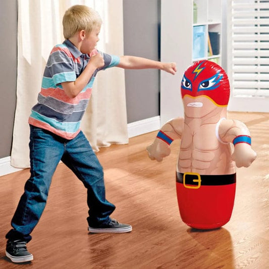 Intex 3D Inflatable Angry Boxer Hit Me Toy – Bouncy Fun for Kids