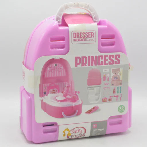 Fairy Dresser Backpack for Kids – 17-Piece Beauty Playset & Portable Vanity