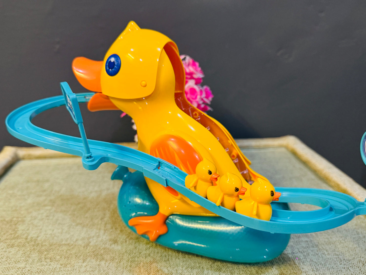 Duck Climbing & Sliding Electric Track Toy – Fun Playset with 3 Ducks