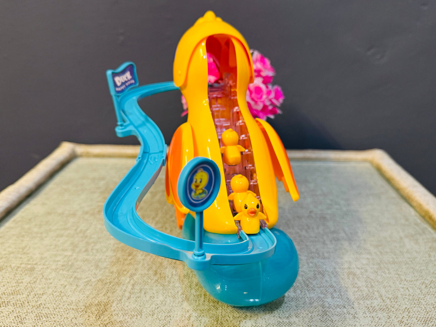 Duck Climbing & Sliding Electric Track Toy – Fun Playset with 3 Ducks