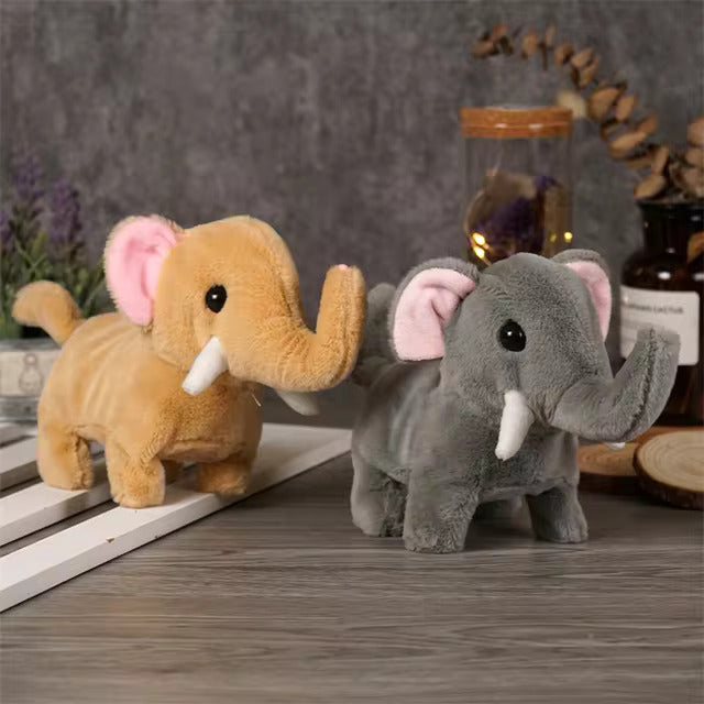 Walking & Talking Plush Elephant – Interactive Electronic Pet Toy for Kids