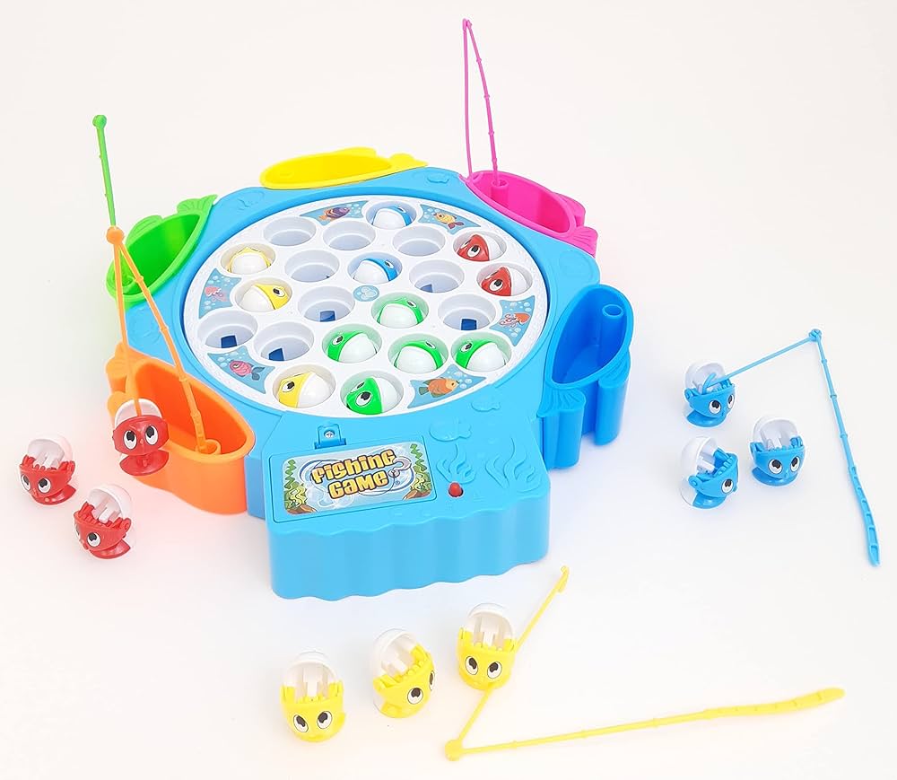 Musical Fishing Game for Kids – Interactive Fishing Toy with 15 Fishes & Music