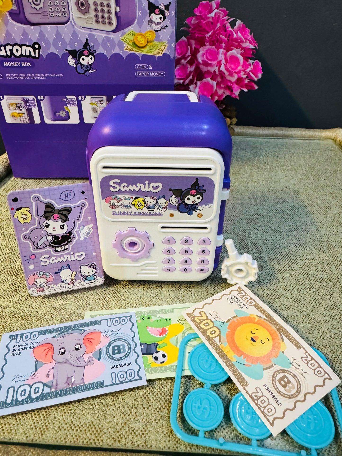 Cute Kuromi Piggy Bank for Kids – Mini Money Saver Box