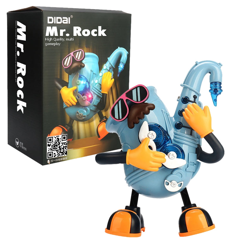 Mr. Rock Electric Dancing Toy – Lights, Music, Guitar & Sax Fun for Kids